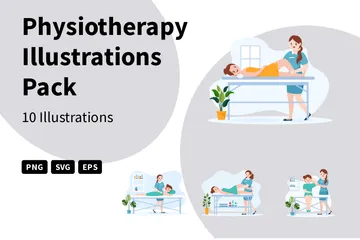 Physiothérapie Pack d'Illustrations