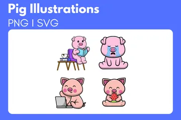 Pig Illustration Pack
