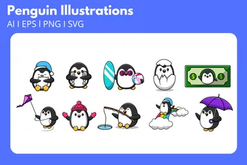 Pinguim Pacote de Ilustrações