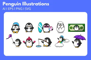 Pinguin Illustrationspack