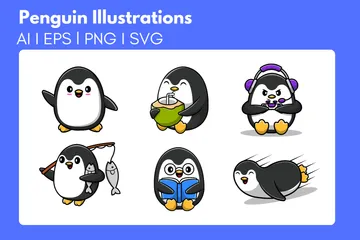 Pinguin Illustrationspack