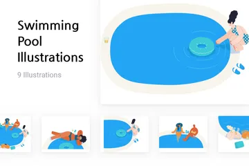 Piscine Pack d'Illustrations