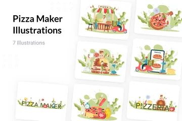 Pizza Maker Illustration Pack