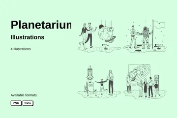 Planetarium Illustration Pack