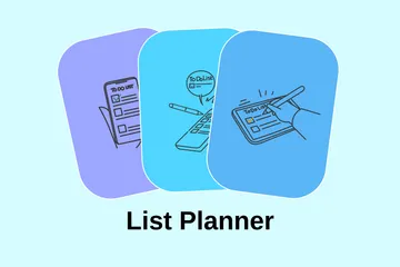 Planificador de listas Paquete de Ilustraciones