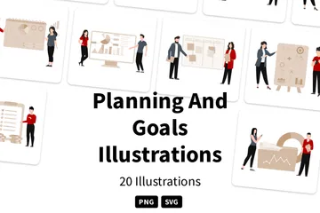 Planning And Goals Illustration Pack