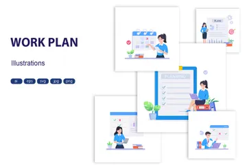 Planning Schedule Illustration Pack