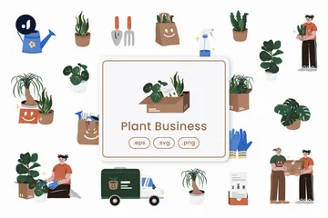 Plant Business Illustration Pack
