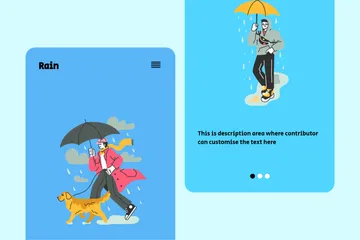 Pluie Pack d'Illustrations