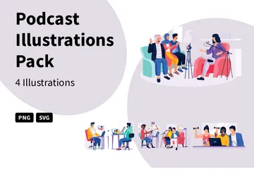 Podcast Illustrationspack