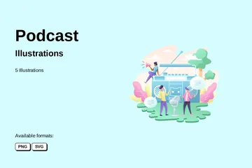 Podcast Illustration Pack