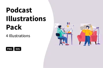 Podcast Illustration Pack