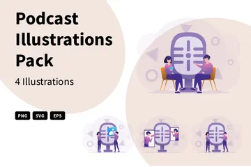 Podcast Illustration Pack