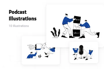 Podcast Illustration Pack