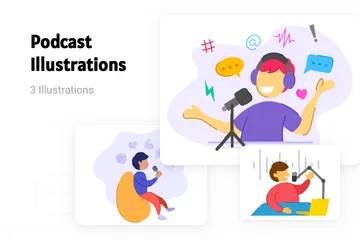 Podcast Illustration Pack