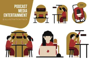 Podcast Illustration Pack