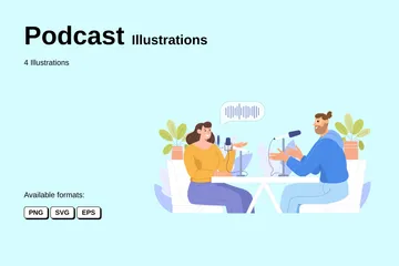 Podcast Illustration Pack