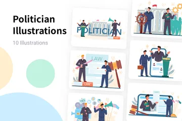 Politicien Pack d'Illustrations