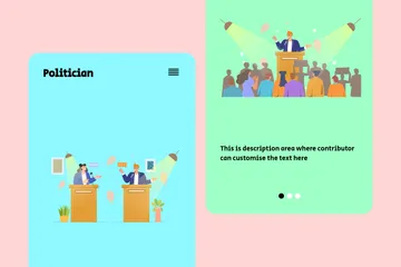 Politicien Pack d'Illustrations