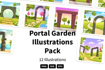 Portal Garden Illustrationspack