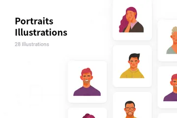 Portraits Illustration Pack