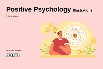 Positive Psychologie Illustrationspack