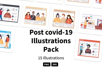 Post Covid-19 Illustration Pack