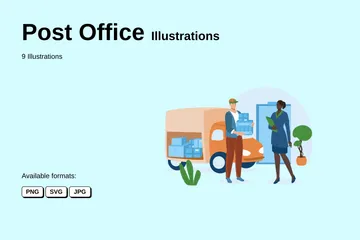 Post Office Illustration Pack