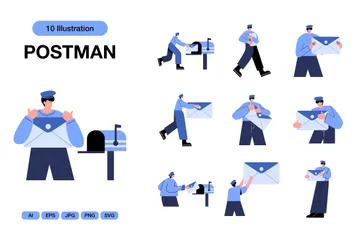 Postman Illustration Pack