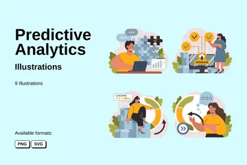 Predictive Analytics Illustration Pack