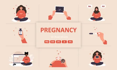 Pregnancy Illustration Pack