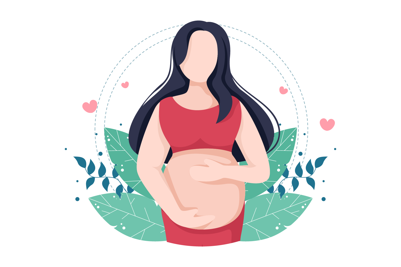 Pregnant Lady Illustration Pack 12 People Illustrations Svg Png