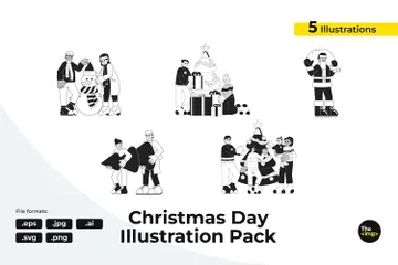 Préparation Noël Pack d'Illustrations