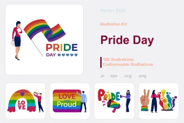 Pride Day Illustration Pack