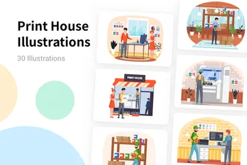 Print House Illustration Pack