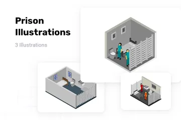 Prisão Pacote de Ilustrações