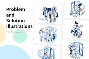 Problem And Solution Illustration Pack