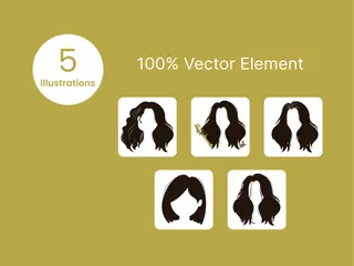 Problèmes de cheveux Pack d'Illustrations