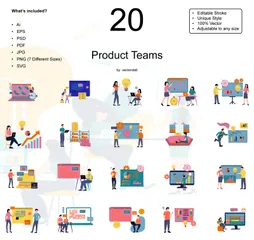 Product Teams Illustration Pack