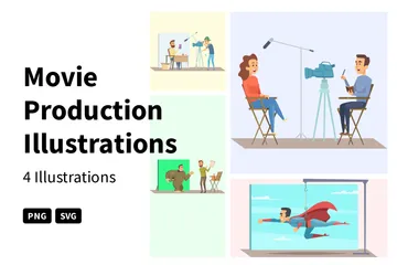 Production de films Pack d'Illustrations