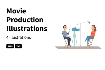 Production de films Pack d'Illustrations