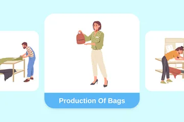 Production Of Bags Illustration Pack
