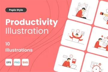 Productivité Pack d'Illustrations