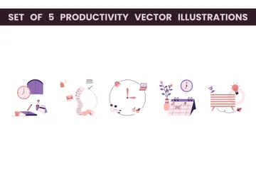 Productivity Illustration Pack