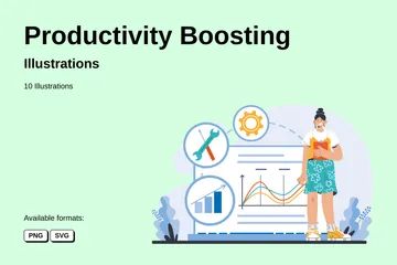 Productivity Boosting Illustration Pack