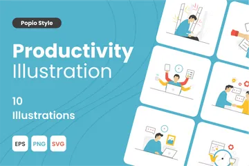 Productivity Illustration Pack