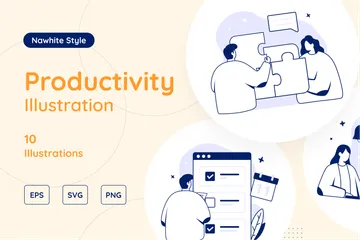 Productivity Illustration Pack