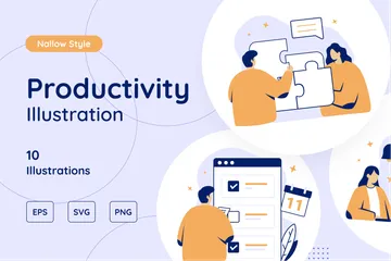 Productivity Illustration Pack