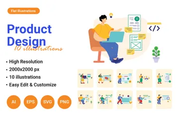Produktdesign Illustrationspack