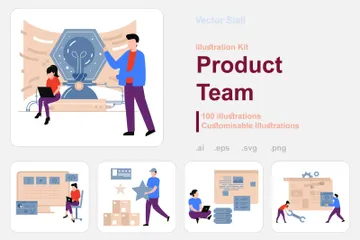Produktteams Illustrationspack